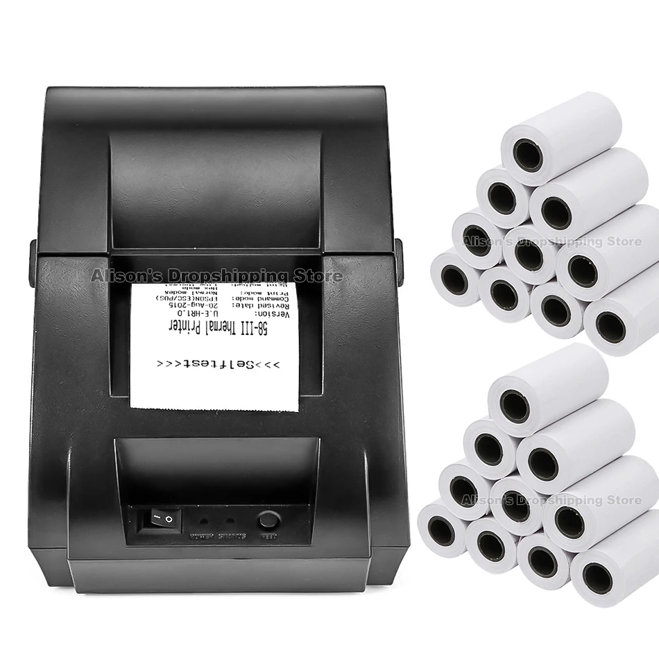 58 мм термальный принтер для супермаркета термальная бумага печати чеков POS
