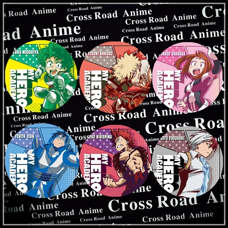 Набор Boku no My Hero Academy Can Badge Japan аниме значок косплея на Хэллоуин Аниме брошь подарок