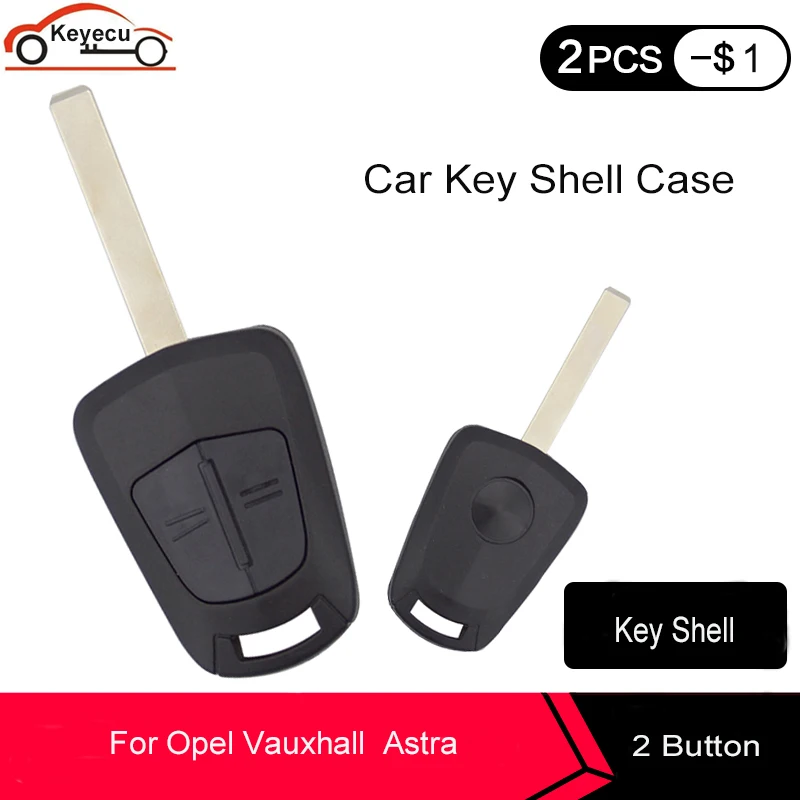 KEYECU 3x новая Замена дистанционного ключа оболочки чехол Fob 2 кнопки для Vauxhall