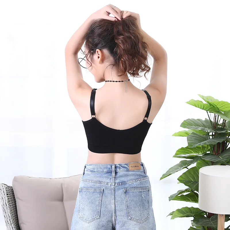 MS 2019 explosion goddess thread wrapped chest without rims tube tops beautiful back adjustable ladies sports underwear gathered |