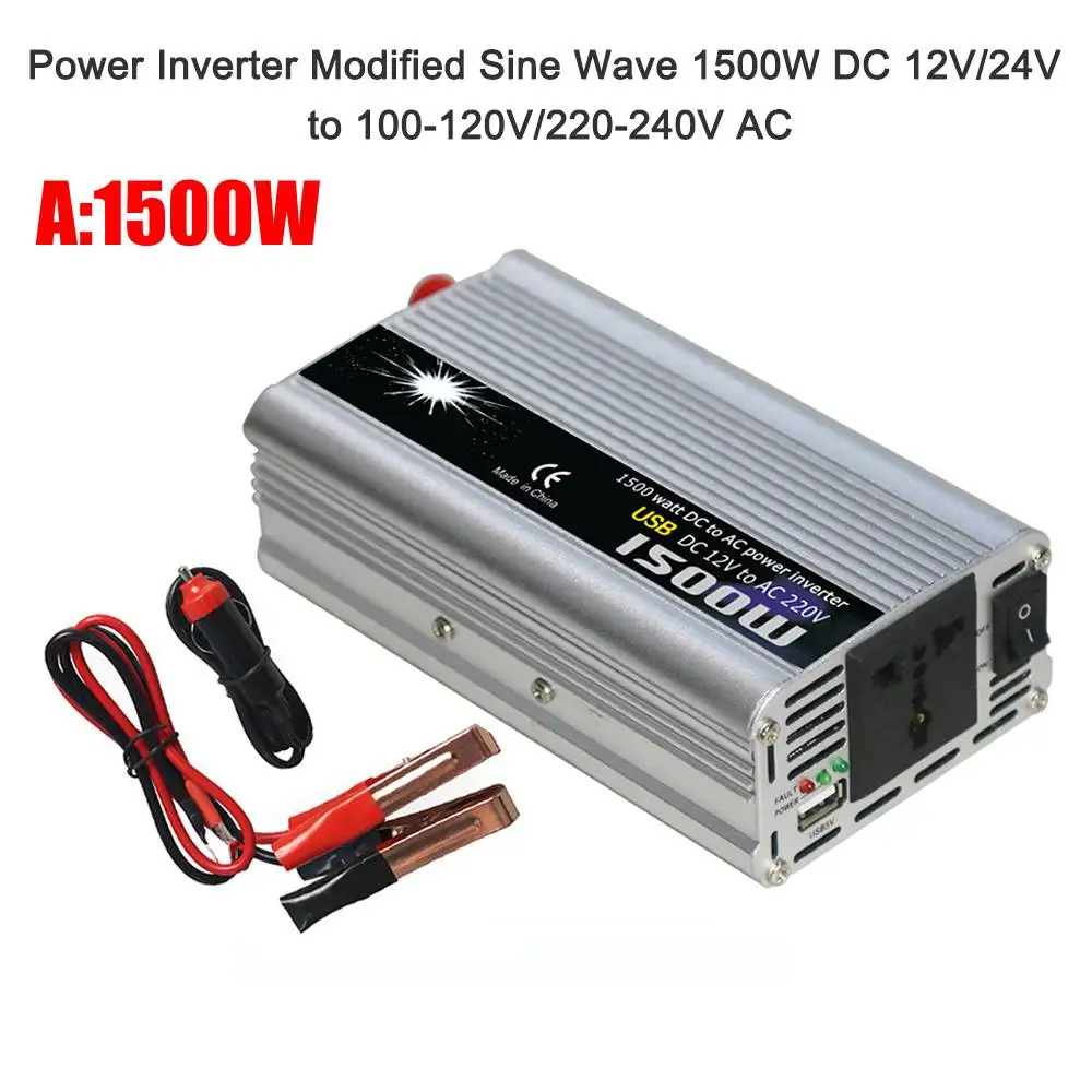 Портативный автомобильный преобразователь напряжения постоянного тока 12 В/24 В в