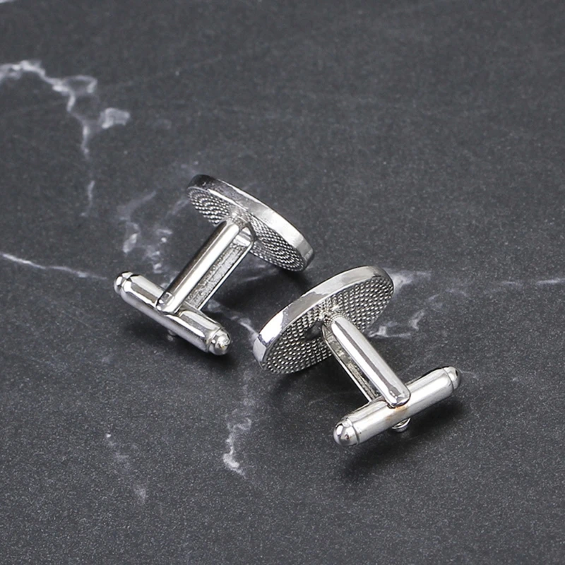 

Мужские круглые запонки серебристого цвета зажим для рубашки запонки для жениха отца жениха невесты для свадебной вечеринки