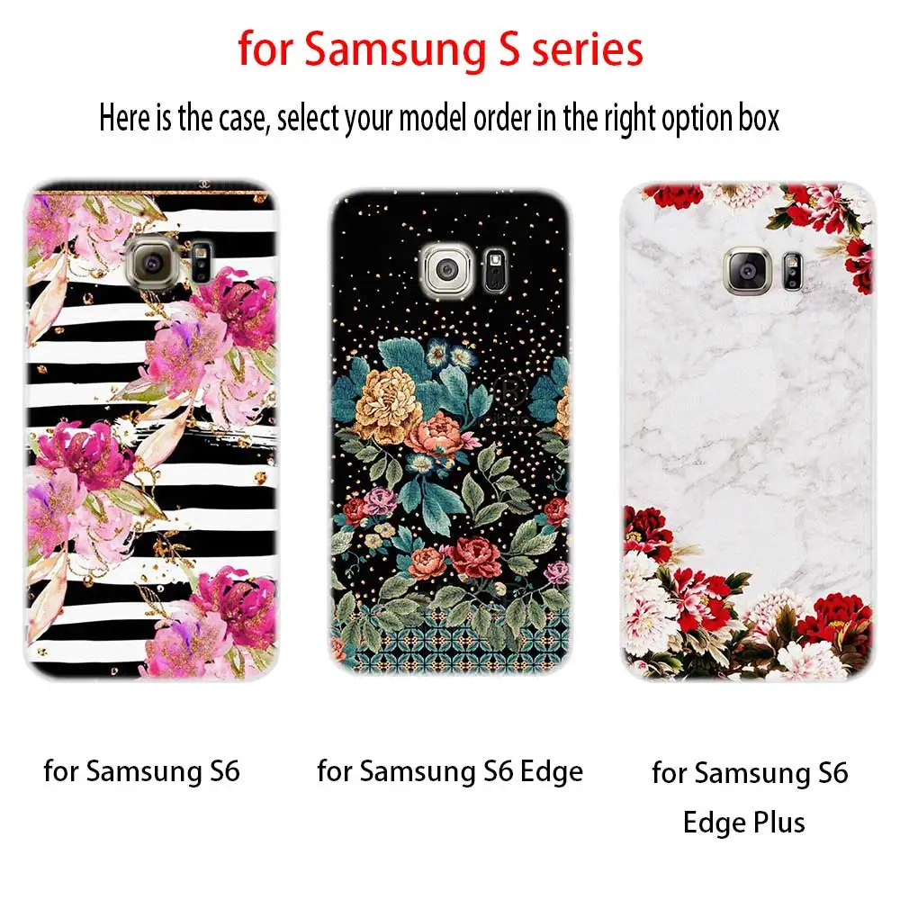 Мягкий силиконовый чехол для Samsung S21 S20 S11 S10 S9 S8 Plus lite 11e 10e Uitra S7Edge пион Sunflowe ромашка