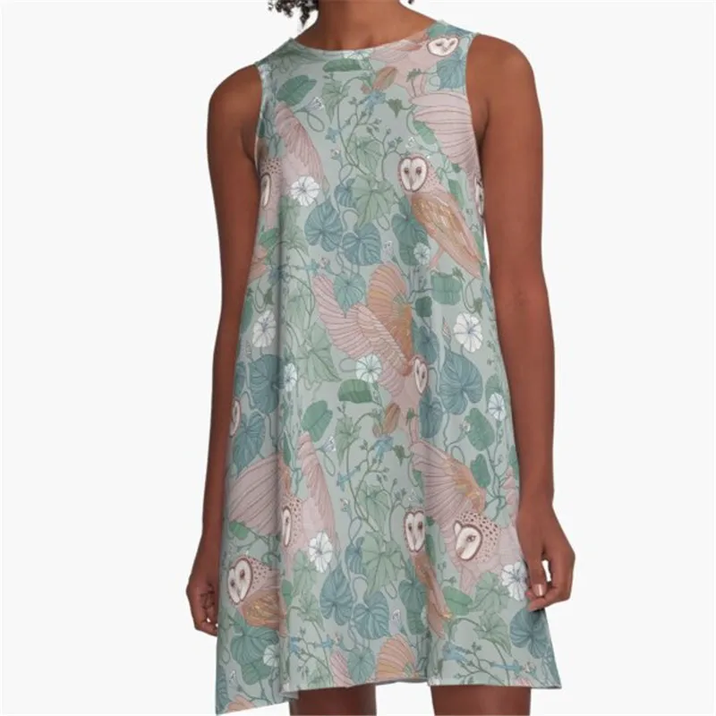 

Fashion Women summer dresses Purple Psychedelic Printed A-Line Boho Dress for women harajuku Sexy ladies mini short beach dress