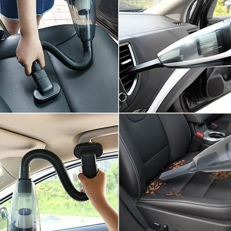 

Car Portable 12V Car Vacuum Cleaner with LED. Wet Dry Dual-Use Vacuum Cleaner Handheld Duster&Dirt Suction Vehicle