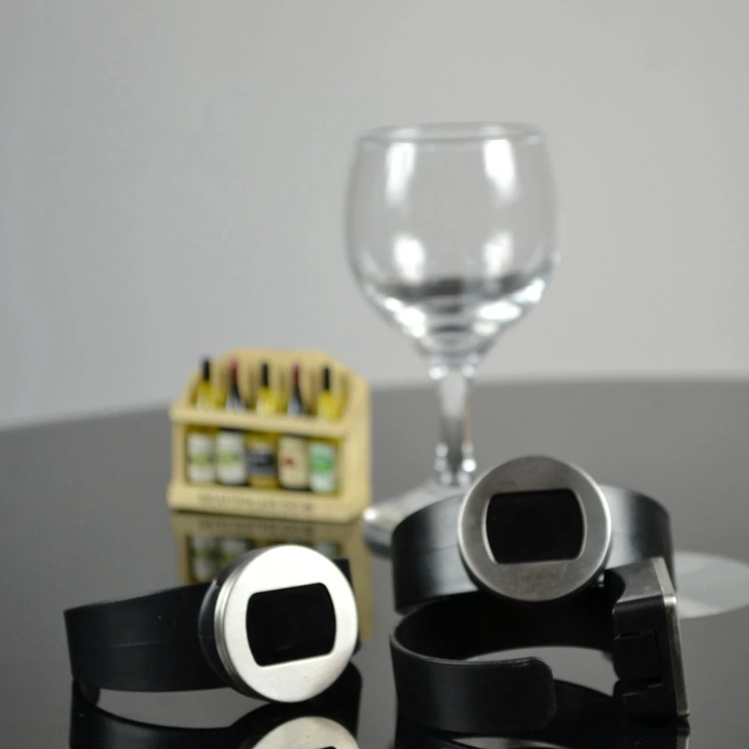 

Creative Bottle Wine Thermometer Digital Instant Display Serving Party Checker Bracelet Thermometer Shop Bar Kitchen Tools