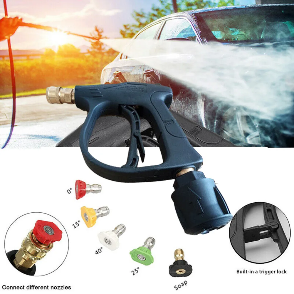 

Quick Release Spray Nozzles Kit Snow Foam Lance Quick Release Adaptor 1/4 Inch For High Pressure Washer