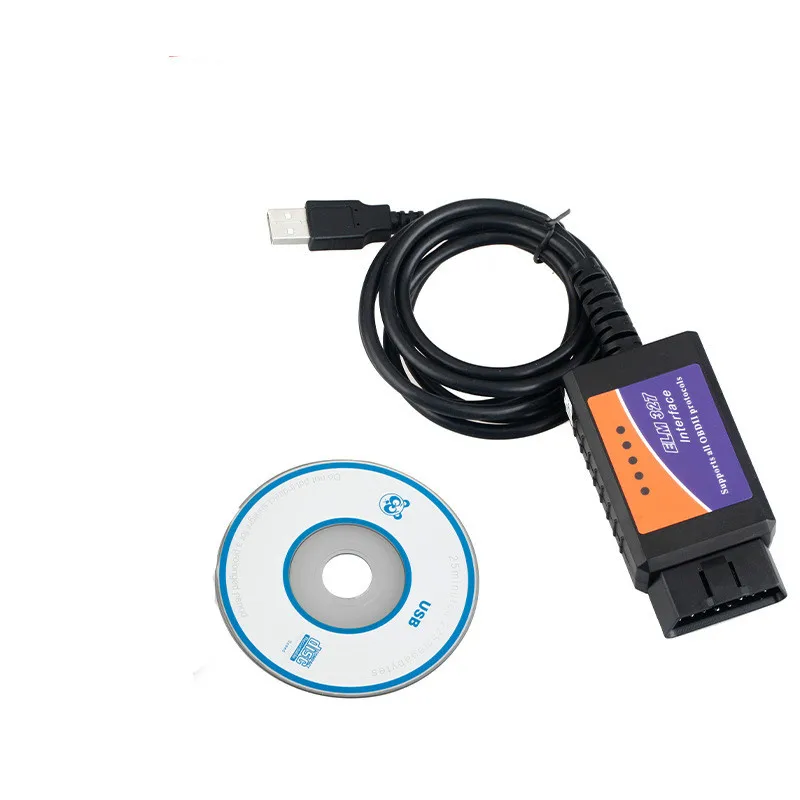 

Automobile detector trip computer ELM327 USB automobile fault diagnosis instrument 25k80 chip