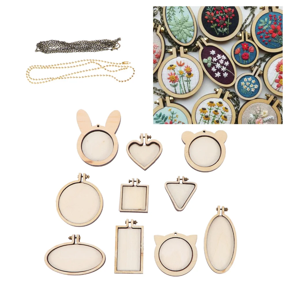 12 шт. Вышивка крестом фиксирующая рамка мини юбка с вышивкой деревянные пяльцы DIY