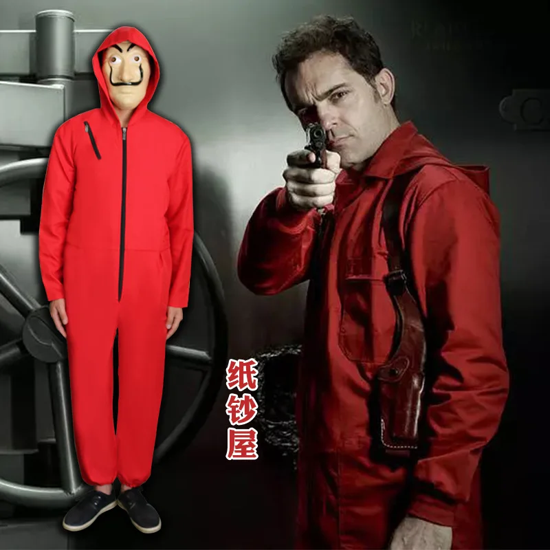 Косплэй костюм La casa de papel Сезон 3 форма деньги Heist с цифровым адресным интерфейсом
