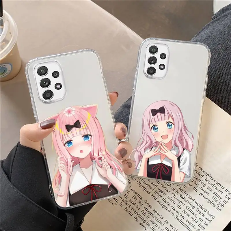 

Anime Love Is War Chika Fujiwara Phone Case Transparent For Huawei P20 P30 P40 honor mate 8X 9X 10i Pro Lite