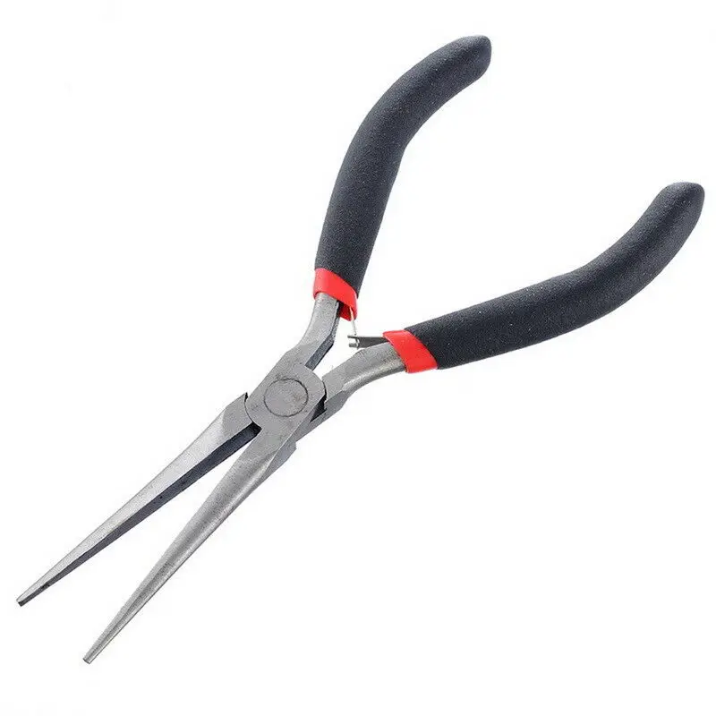 

Jewelry Pliers 4.5inchm Long Chain Nose Pliers(Needle Nose Pliers) Carbon Steel For Jewelry Making Handmade Diagonal Plier