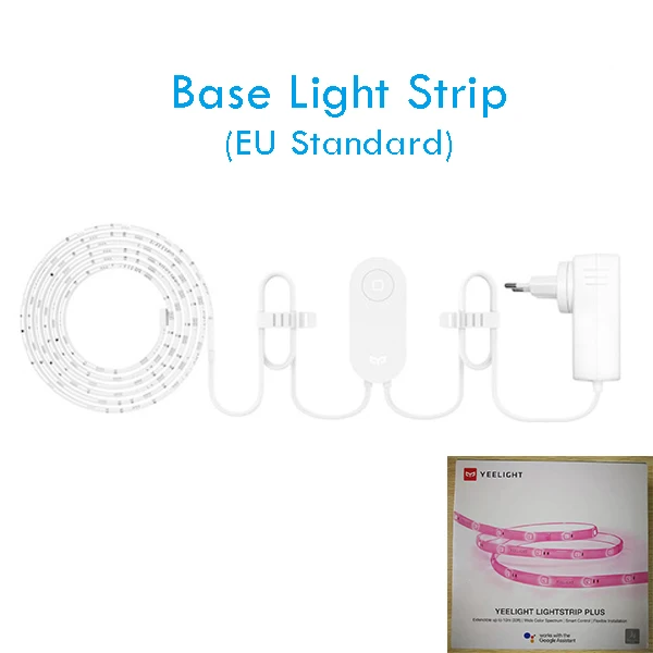 EU Version Xiaomi Yeelight световая полоса плюс умный светодиодный Светлая повязка Расширительная версия пульт дистанционного управления работа с HomeKit MIJIA умный дом приложение - Цвет: EU Version