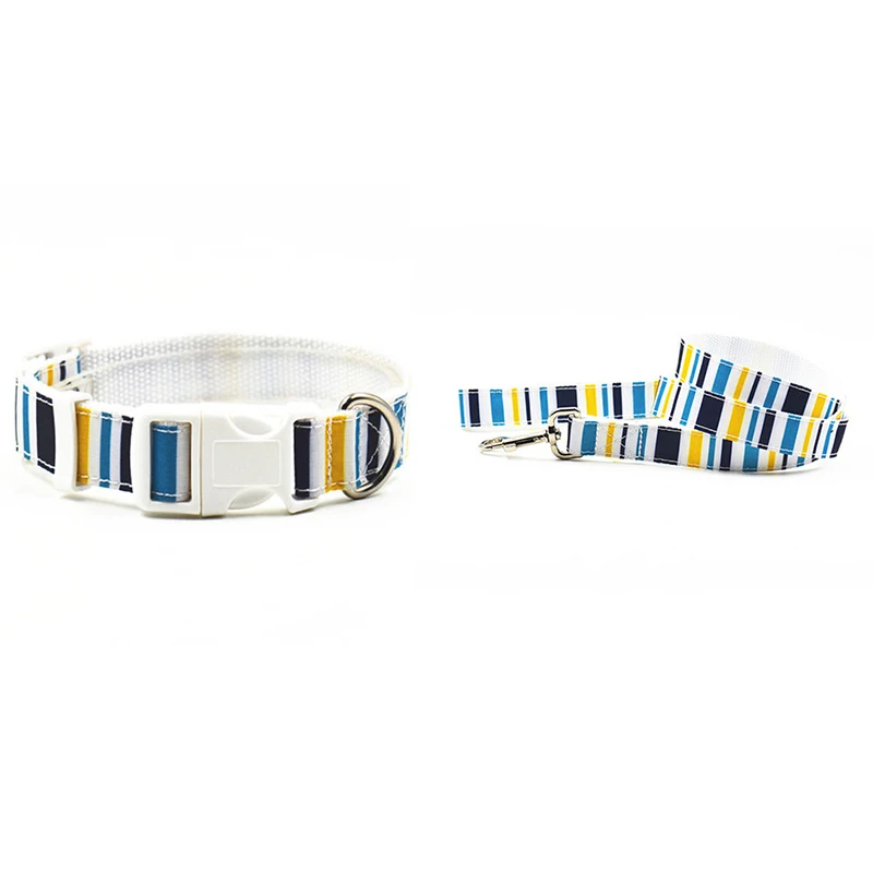 Нейлоновая полоса Стиль щенка собаки ошейник и поводок Разноцветные выбор легко