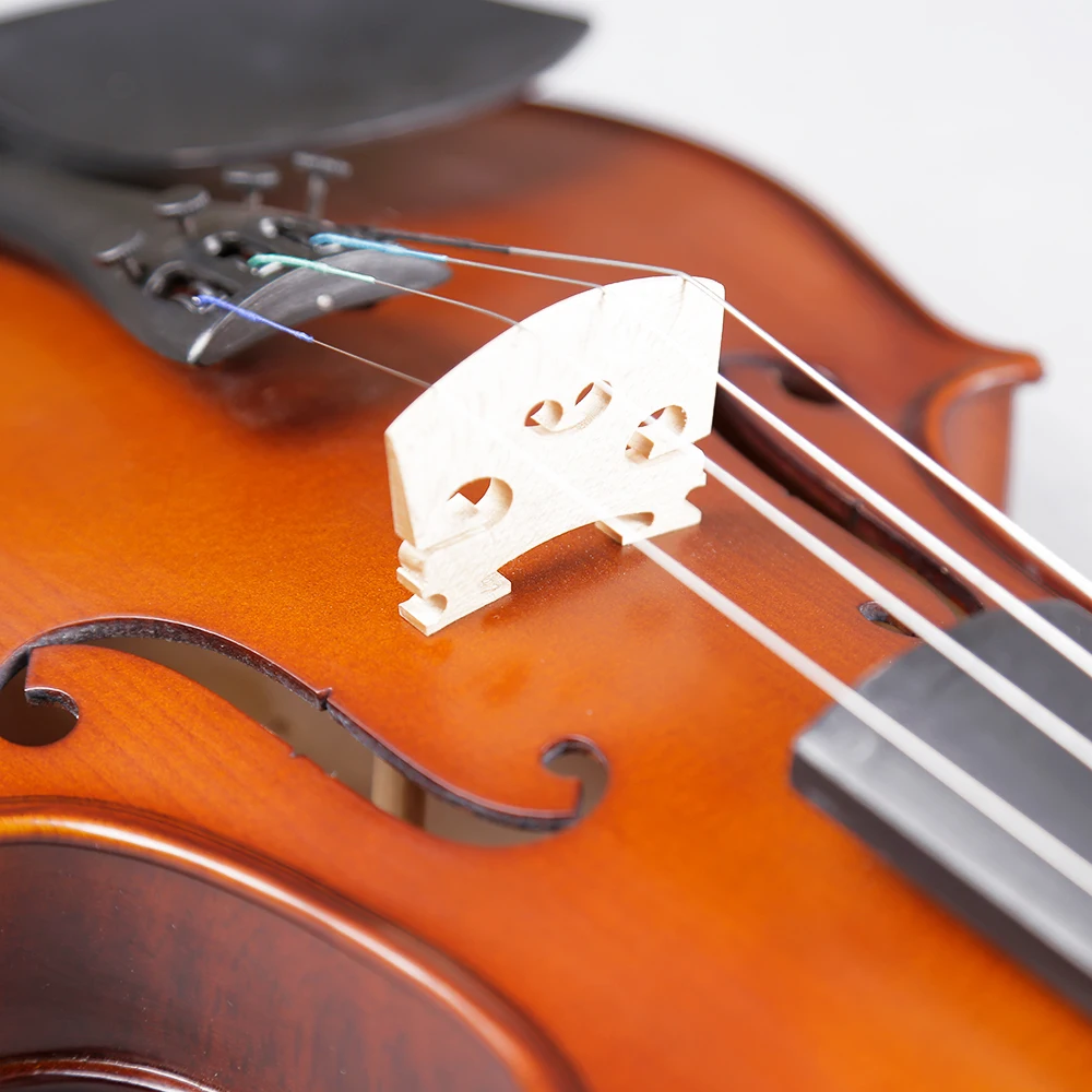 SeveAngel Solid Wood Violin 4/4 3/4 1/4 1/8 Craft Stripe Violino Fiddle Stringed Music Instrument for Beginner Students | Спорт и