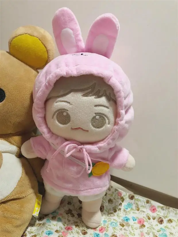 

[MYKPOP]KPOP Doll's Clothes: Bunny Hooded Sweater + Carrot 2pcs Set for 20cm Dolls(without doll) KPOP Fans Collection SA19112109