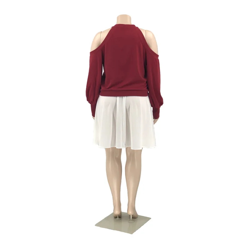 

2021 Plus Size Women's Sexy Short Black Batwing Sleeve Fashion Casual Cross Collar Lantern Sleeve T-shirt Women's Top Loose Top