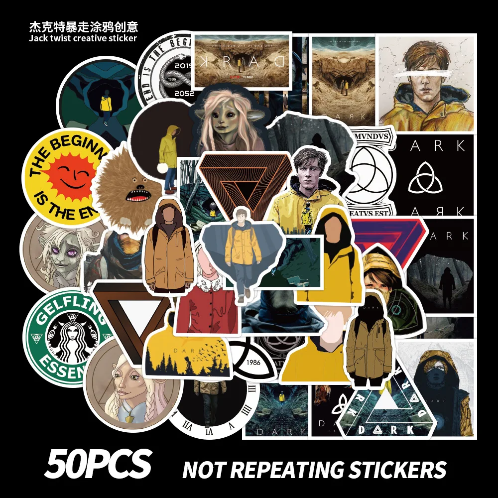 

Наклейки для ТВ-шоу Dark Seasond, наклейки «сделай сам», скейтборд, гитара, мотоцикл, чемодан, Классическая Игрушка, наклейка, крутая детская игрушка, 50 шт.