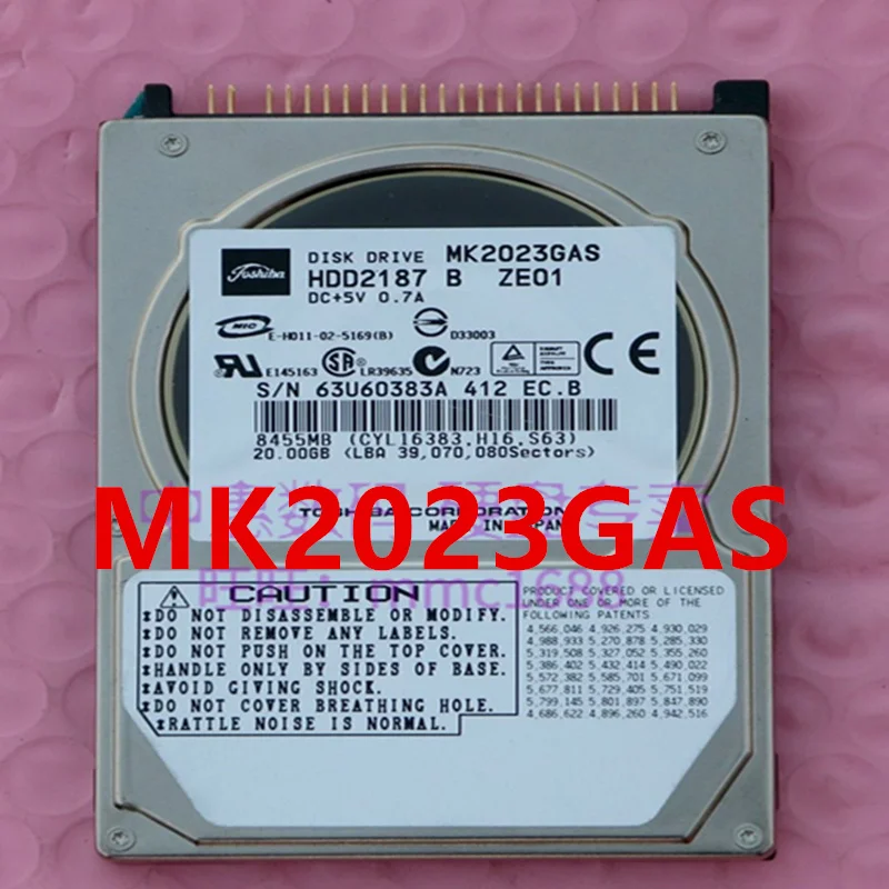 Almost New Original HDD For Toshiba 20GB 2.5" 2MB IDE 5400RPM For Notebook HDD For MK2023GAS
