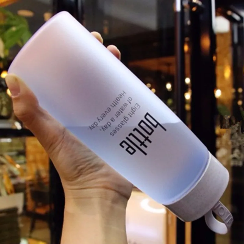 BPA бесплатная бутылка для воды пластиковая Спортивная скраб герметичная