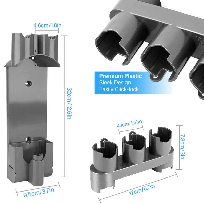 

Storage Rack Accessory Set for Dyson V7 V8 Vacuum Cleaner,Large Capacity Docking Station Accessory Holder Tool Holder