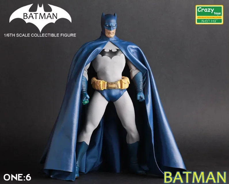 Сумасшедшие игрушки 1:6 Синий Бэтмен комиксы смелый и 30 см Коллекционная Фигурка