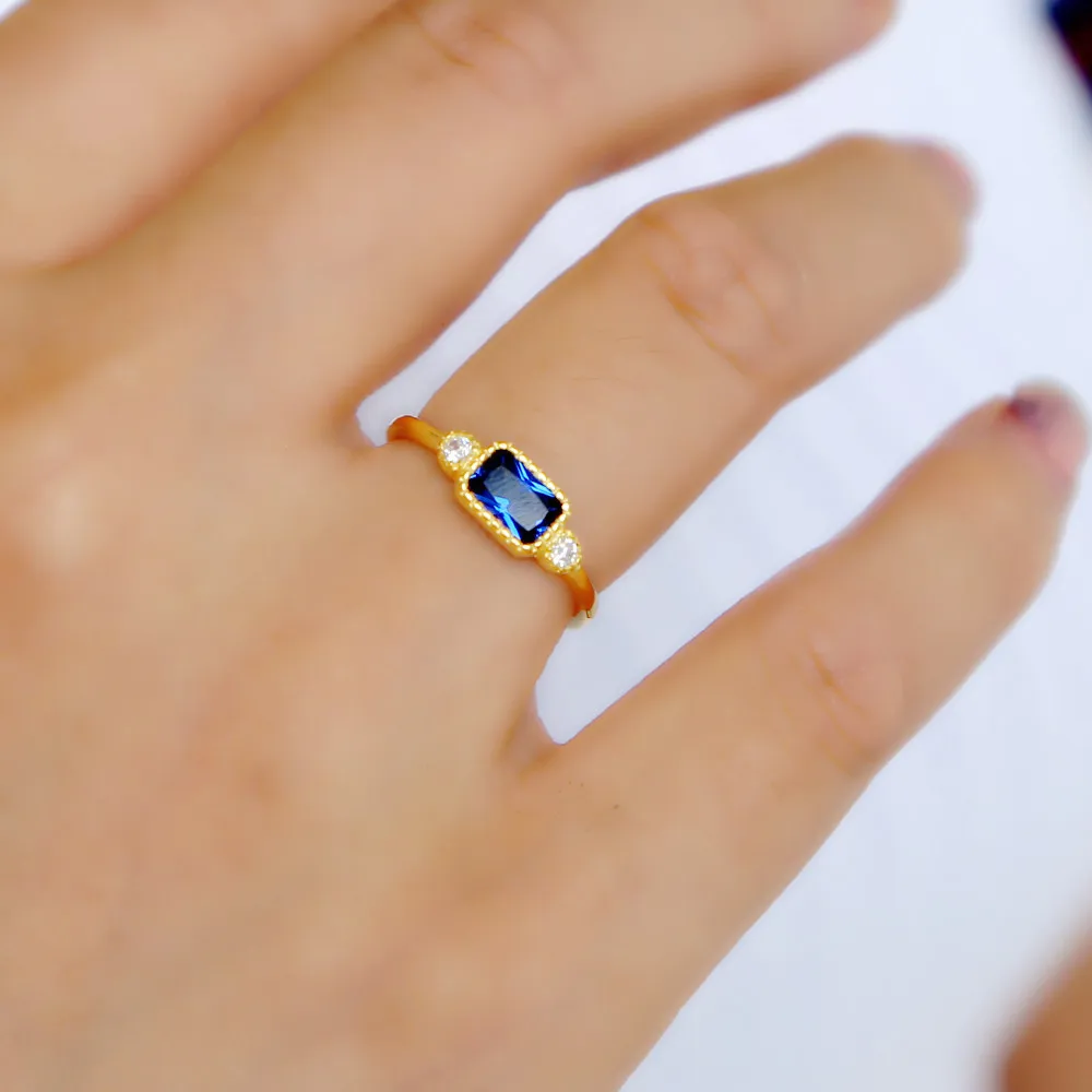 Лидер продаж 3 камня дизайнерская модель искусственная кожа серебро vermeil