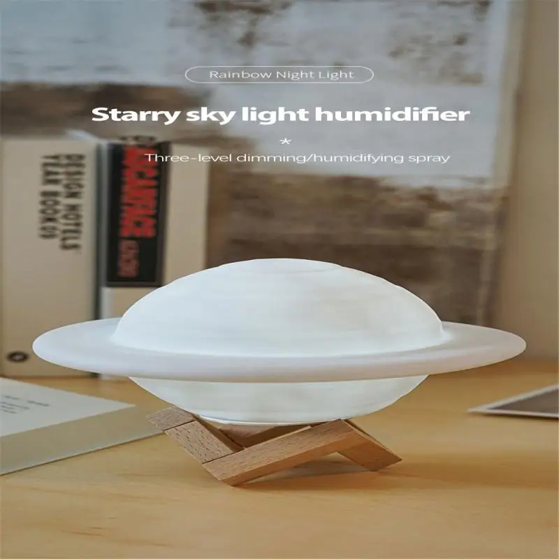 

1pc New Usb Home Desktop Bedroom Office Aromatherapy Spray Small Planet Lamp Humidifier Three Gear Dimming/driving Spray