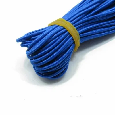 Blue 5meters 2 мм Экологичный круглый резиновый эластичный шнур эластичные ленты Веревка Ювелирные браслеты изготовление одежды бирка DIY аксессуары для рукоделия - Цвет: Blue 5meters