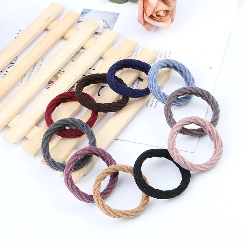 10 шт./партия простые эластичные резинки для волос |