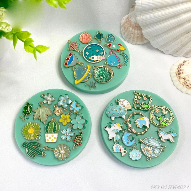 

Free Shipping Earrings Epoxy Resin Mold Necklace Pendant Silicone Mould DIY Crafts Jewelry Casting Tools ju8 21 Wholesales