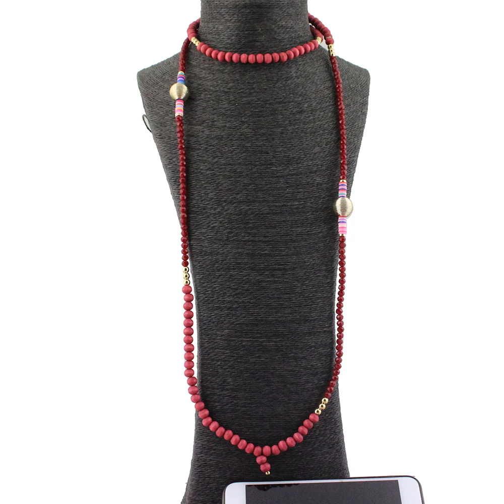 Cross Body Hout Kraal Neck Strap Hanger Hals Lanyard Mobiele Telefoon Strap Charms Boho Touw Anti-Slip Koord Lanyard Cross Body Hout Kraal Neck Strap Hanger Hals Lanyard Mobiele Telefoon Strap Charms Boho Touw Anti-Slip Koord Lanyard