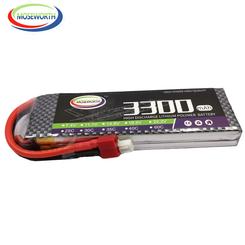 Аккумулятор MOSEWORTH 2S RC LiPo 7 4 В 900 мАч 1300 2200 3300 25C 35C для радиоуправляемых вертолетов