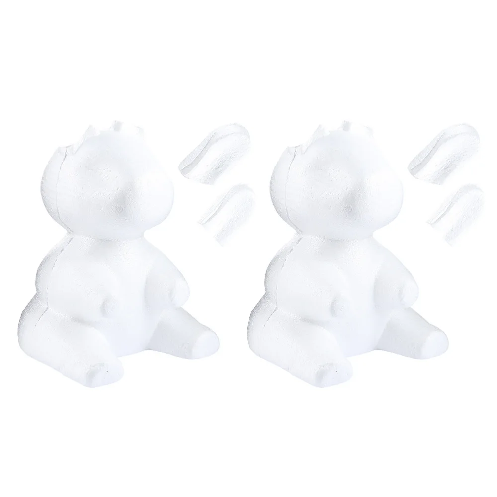 

2pcs Styrofoam Rabbit Modelling Rabbit Mold Christmas Wedding Party Decor