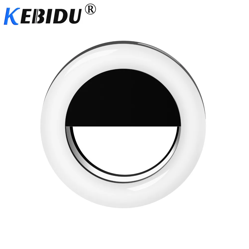 Kebidu селфи светодиодный кольцевой вспышка Lumiere телефон портативный мобильный