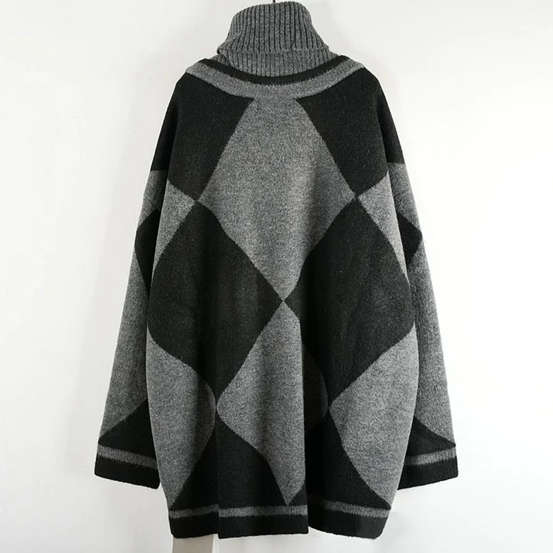 Женский трикотажный свитер CHICEVER с высоким воротом и длинным рукавом зимний 2020 |