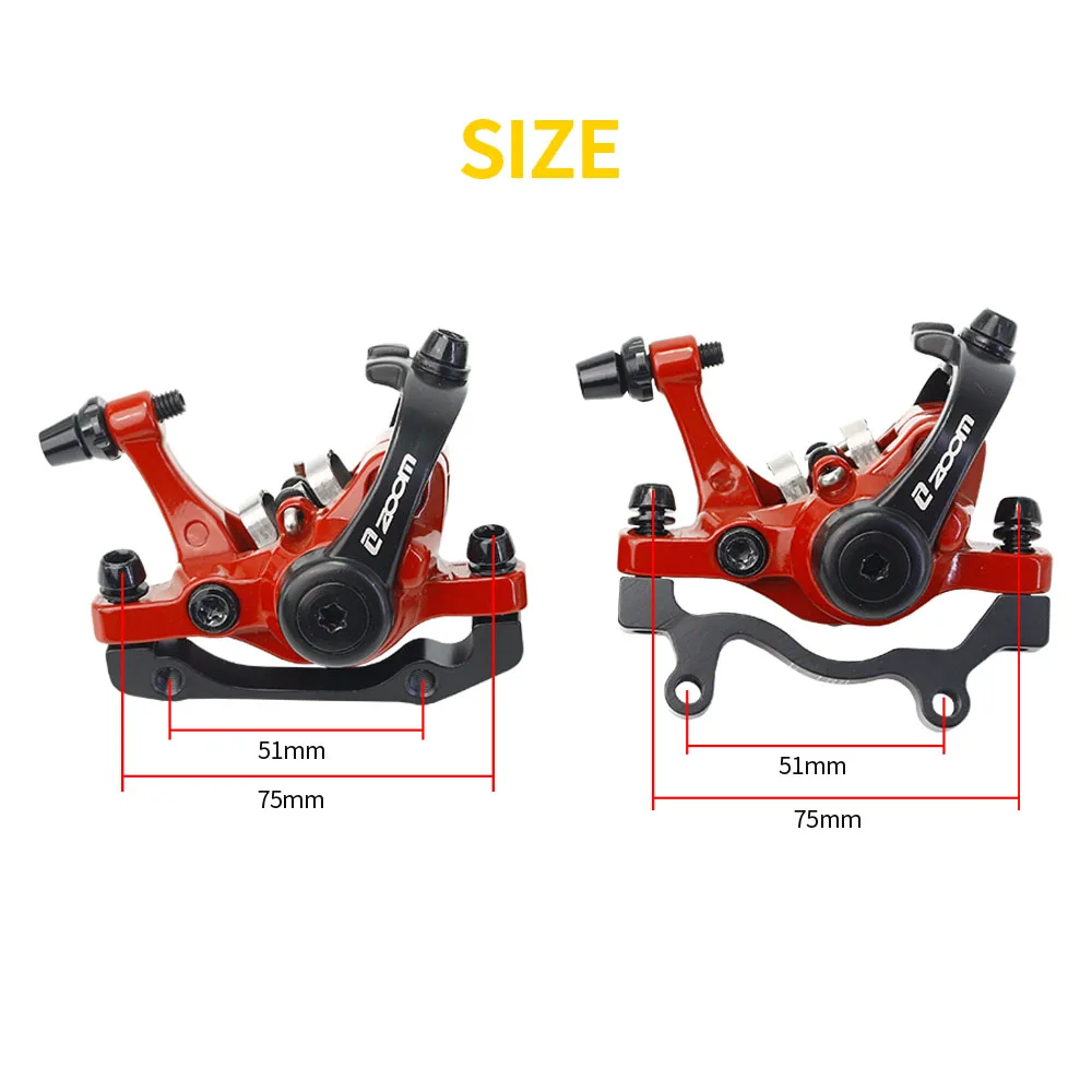 Дисковый тормоз ZOOM для MTB велосипеда DB680 механический суппорт горного шоссейного