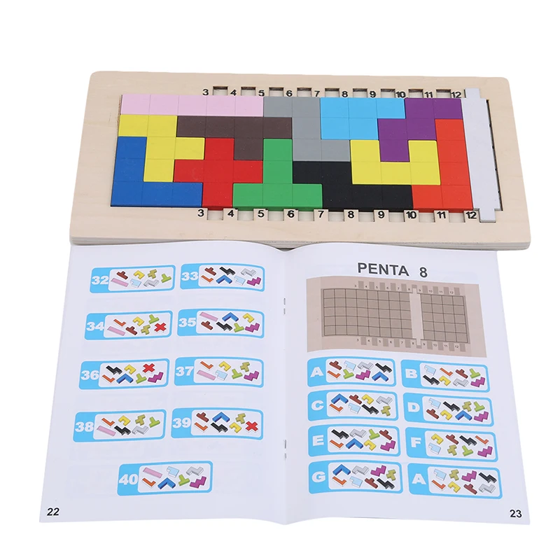 Деревянные головоломки игры Монтессори обучающие игрушки для детей развивающие