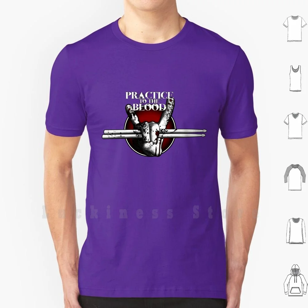 Крутой дизайн для барабанщиков: футболка с принтом практика To The кровь 100% хлопок
