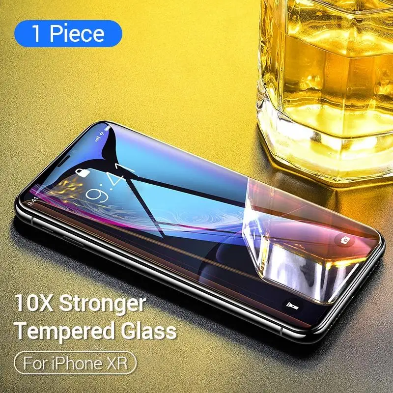 DIVI [2-Pack] Защита экрана закаленное стекло для iPhone Xs Max Xr X XS полное покрытие IP Xsmax ipone защитное стекло Защита R - Цвет: For iPhone XR
