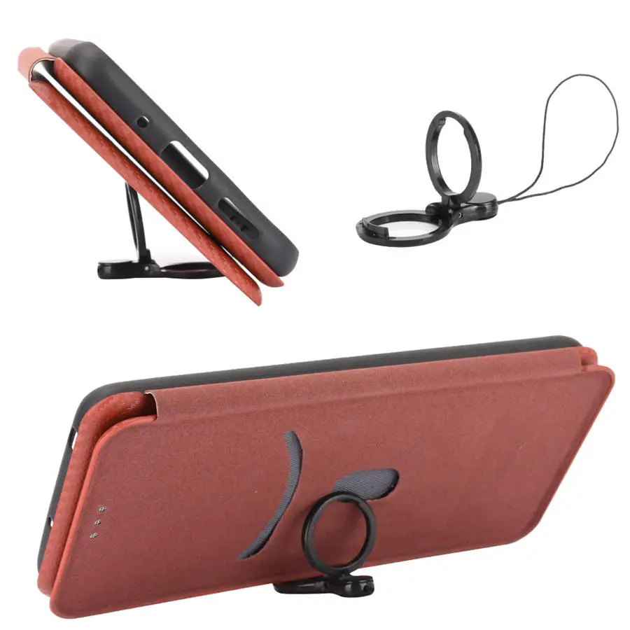 

For Moto G 5G Plus Case Carbon Fiber Flip PU Leather Cases Cover for Motorola One 5G Card Wallet Silicone for Moto G 5G Fundas