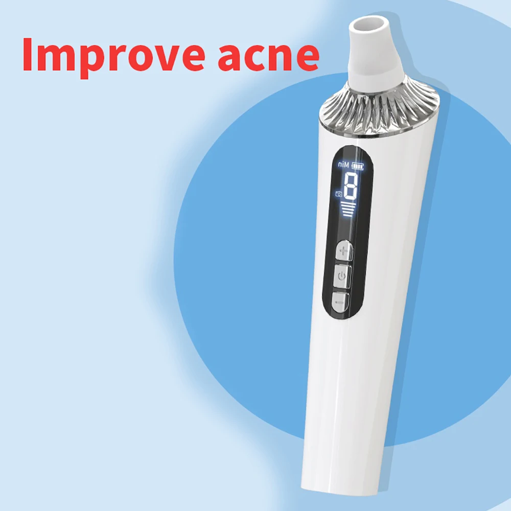 

Electric Beauty Instrument 20 Times Magnification Visual 5 Gears Blackhead Suction Charging Household Acne Cleansing Tool 900mAh