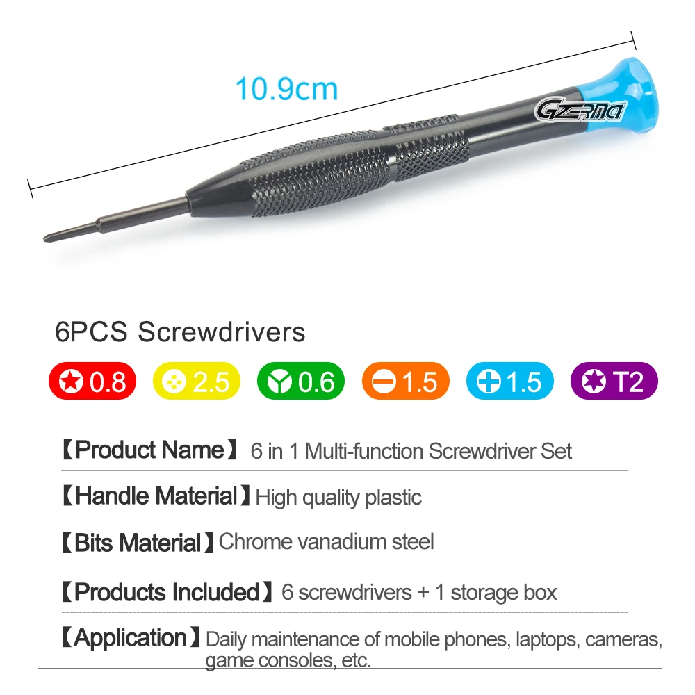 Набор прецизионных отверток 6 шт. набор инструментов для ремонта с несколькими