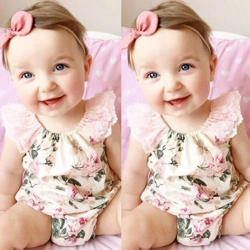 

2021 Autumn Clothes For Newborns Baby Girl Costume Cotton Pattern Printing Toddler Rompers Jumpsuit For Kids Infant Bodysuit