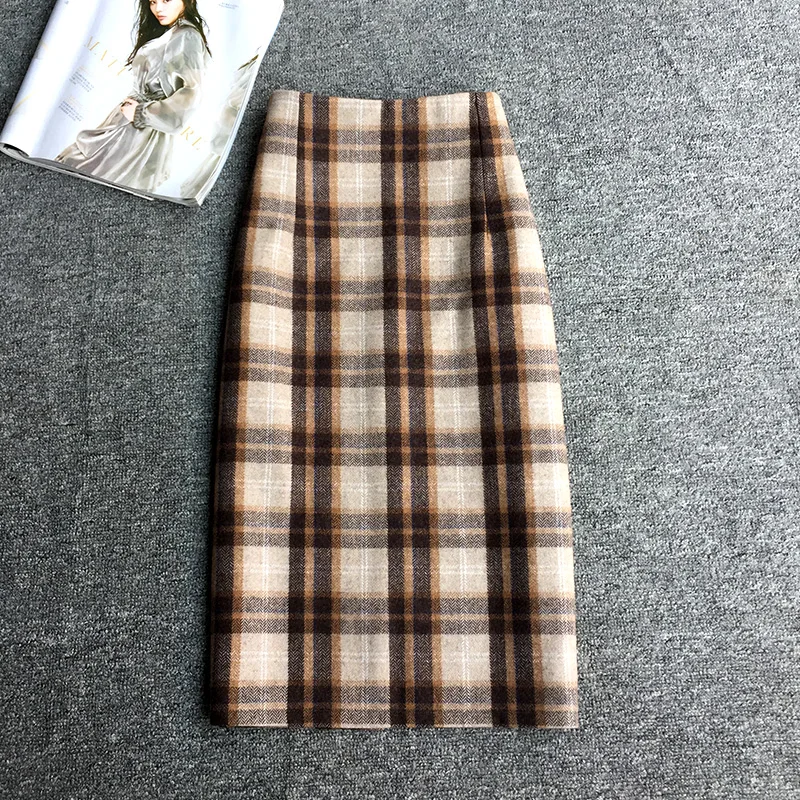 Mid-length skirt elegant autumn female skirt high waist temperament all-match bag hip skirts