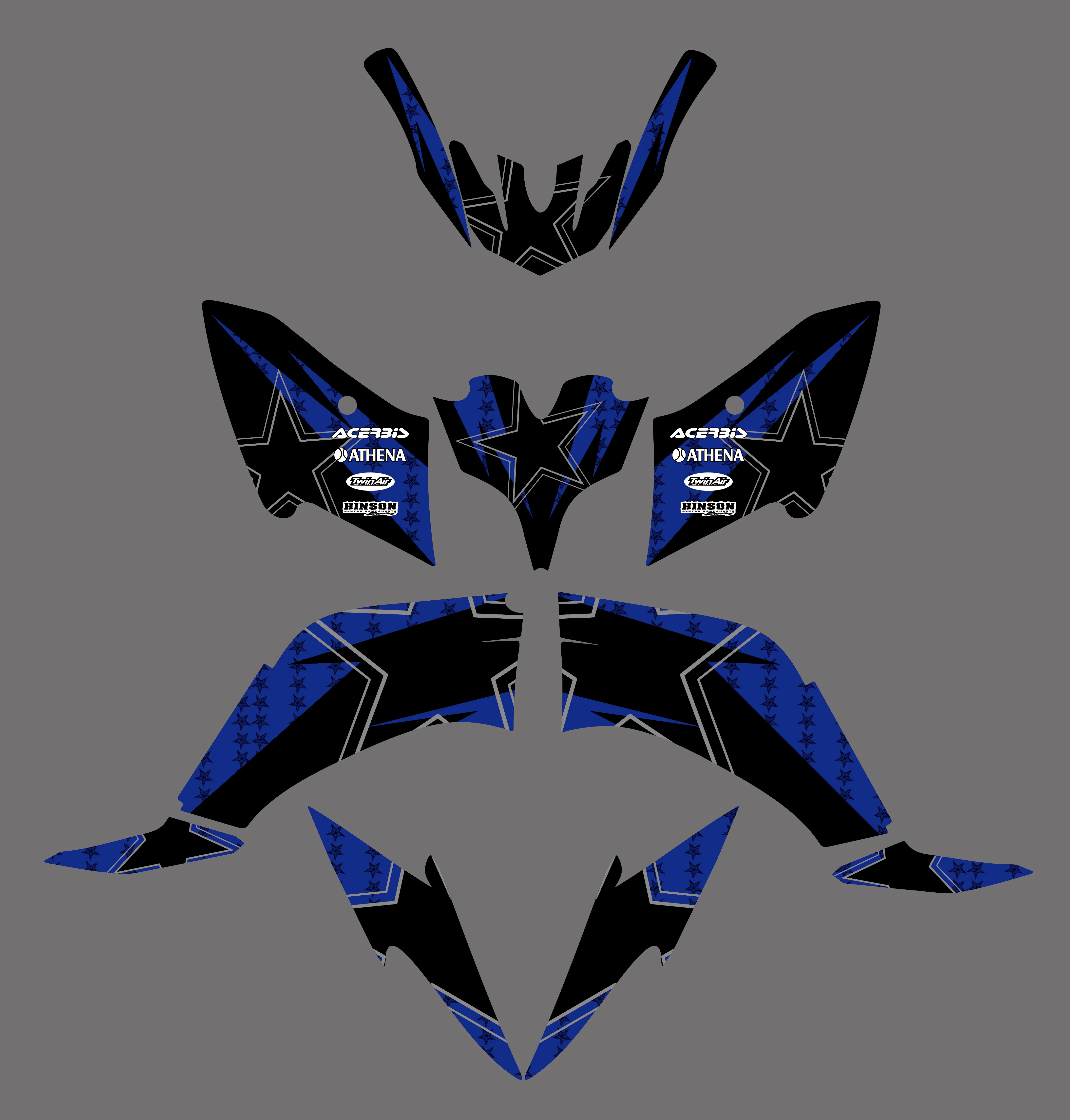 0334 новые стильные наклейки графические наборы для Yamaha Raptor125 Raptor250 Raptor ATV 125 250|graphics