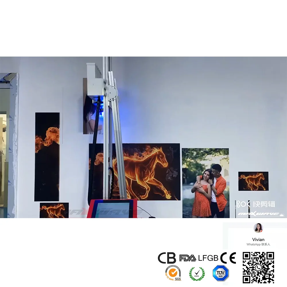 Printer Wall Uv Support After Sales Service Large Format UV Led Glass Background |