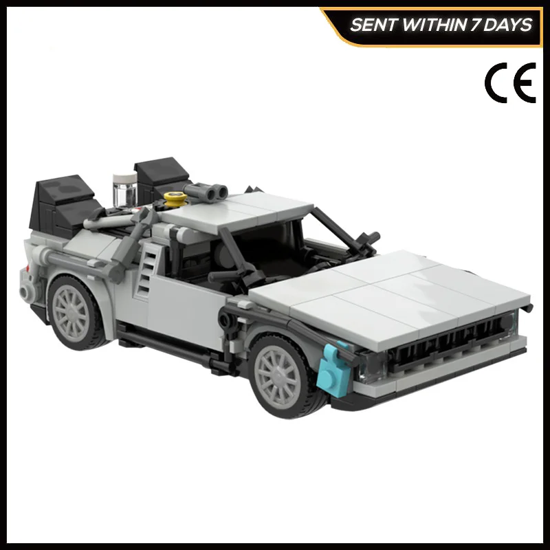 

MOC-30085 City Car High-Tech DeLoreaned Timed Series Machine Building Brick Blocks Car Model,DIY For Children's Toys,Kids Gifts
