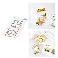 foldable shaker tags die set metal cutting die scrapbook embossed paper card album craft template diy handmade 2021 new