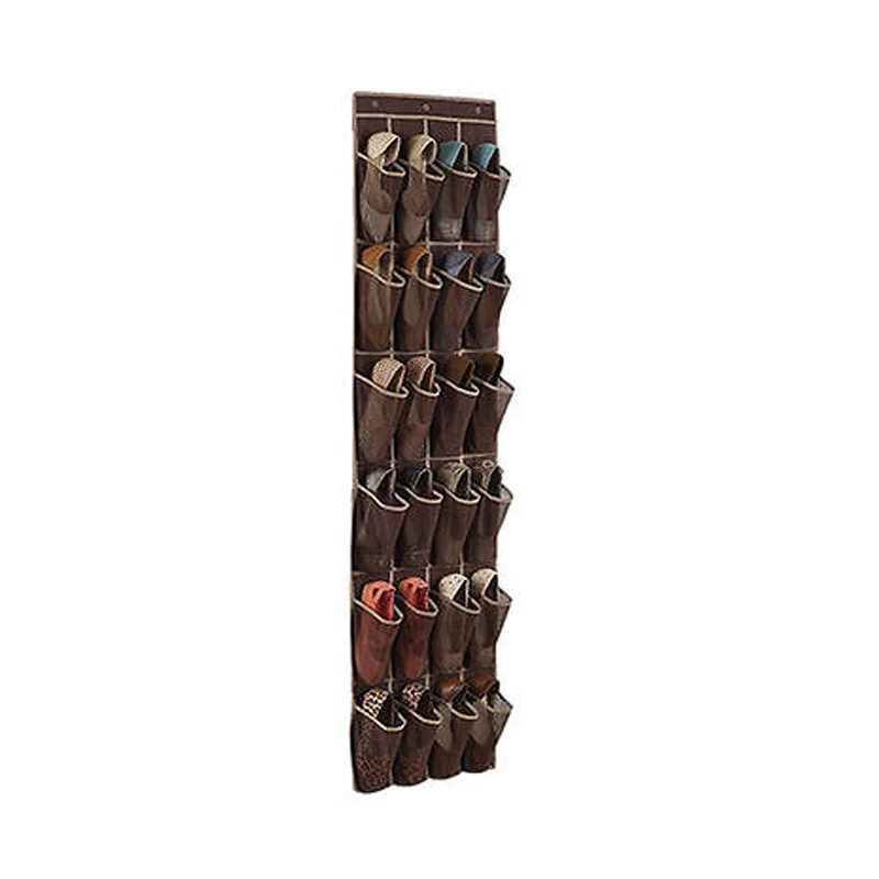 

24 Pockets Shoe Space Door Hanging Organizer Rack Wall Bag Storage Closet Holder